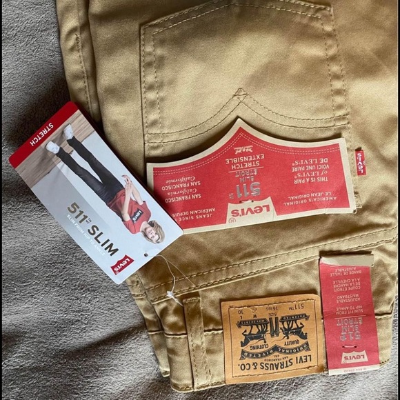 boys levi khaki pants 511 slim fit - Picture 2 of 2